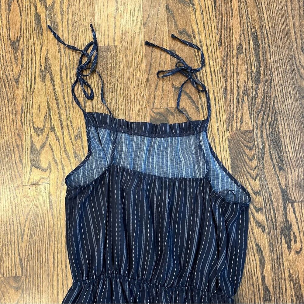 Green Envelope Jumpsuit Striped Wide Leg Adjustable Straps Women's Medium NWT - Picture 8 of 8